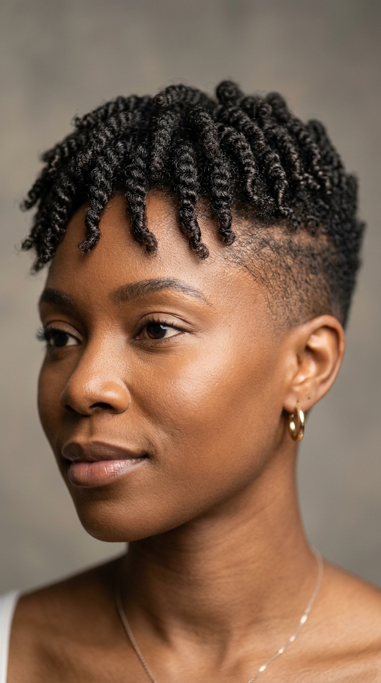 4C Flat Twist-Out with Fade