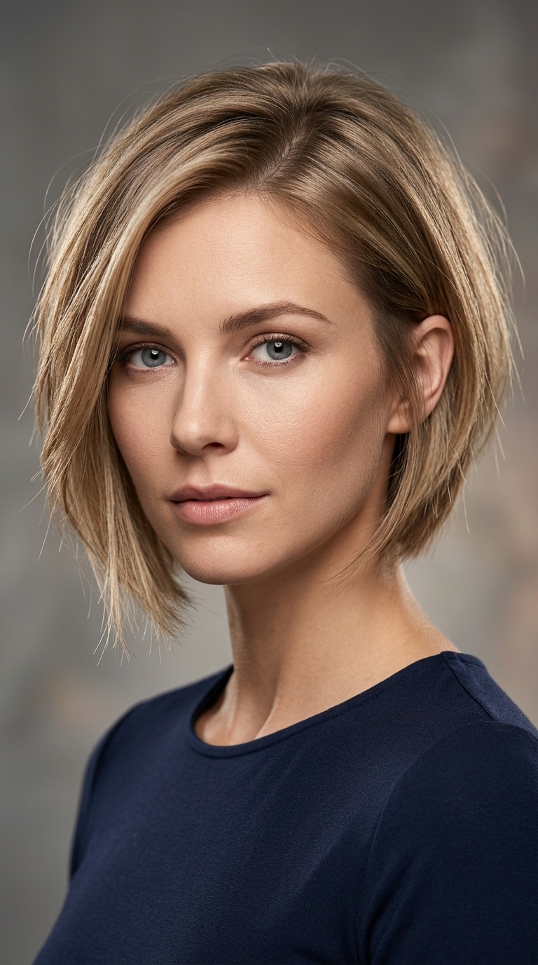 A-Line Bob with Soft Undercut