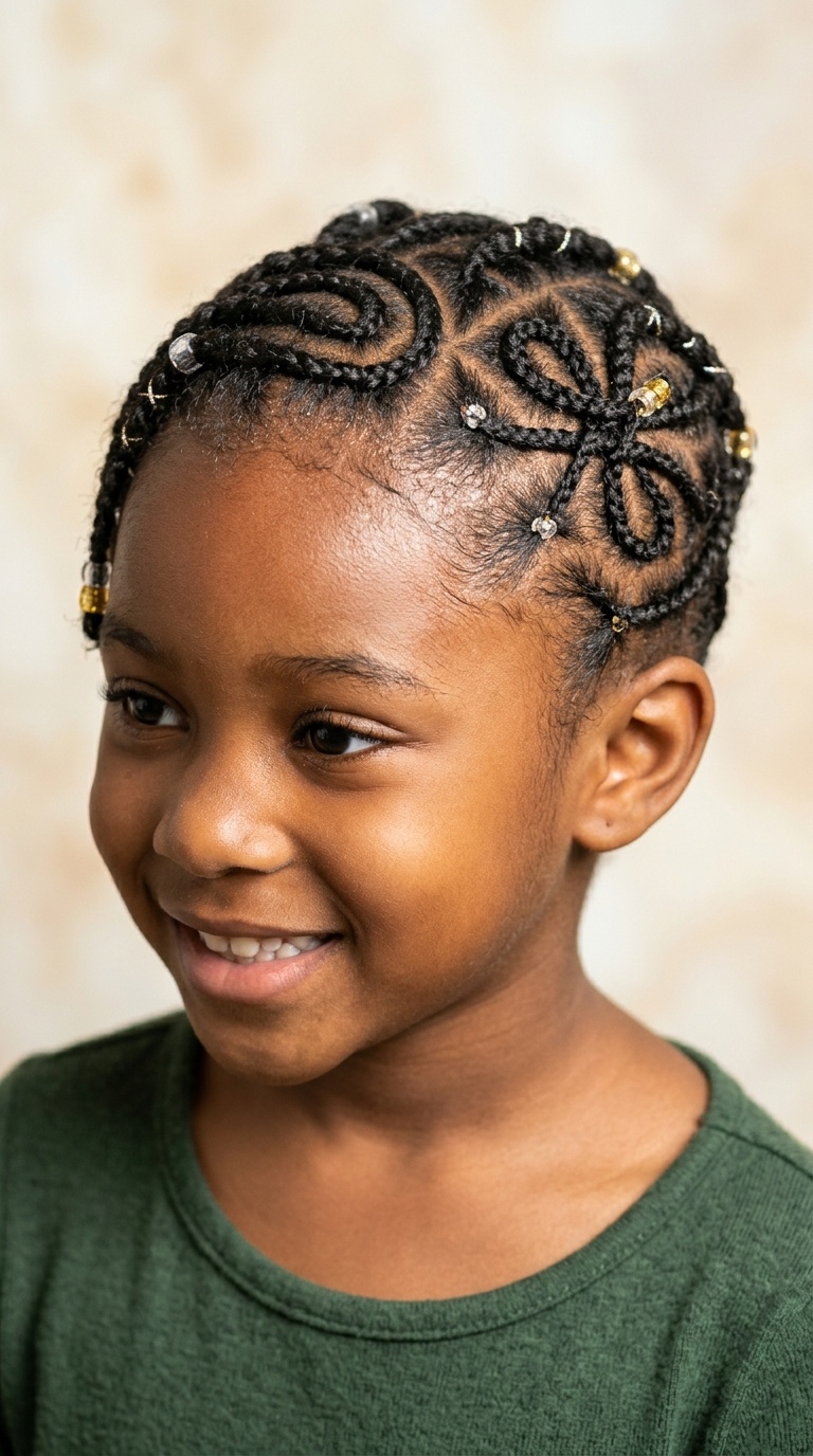 Abstract Swirl Cornrows