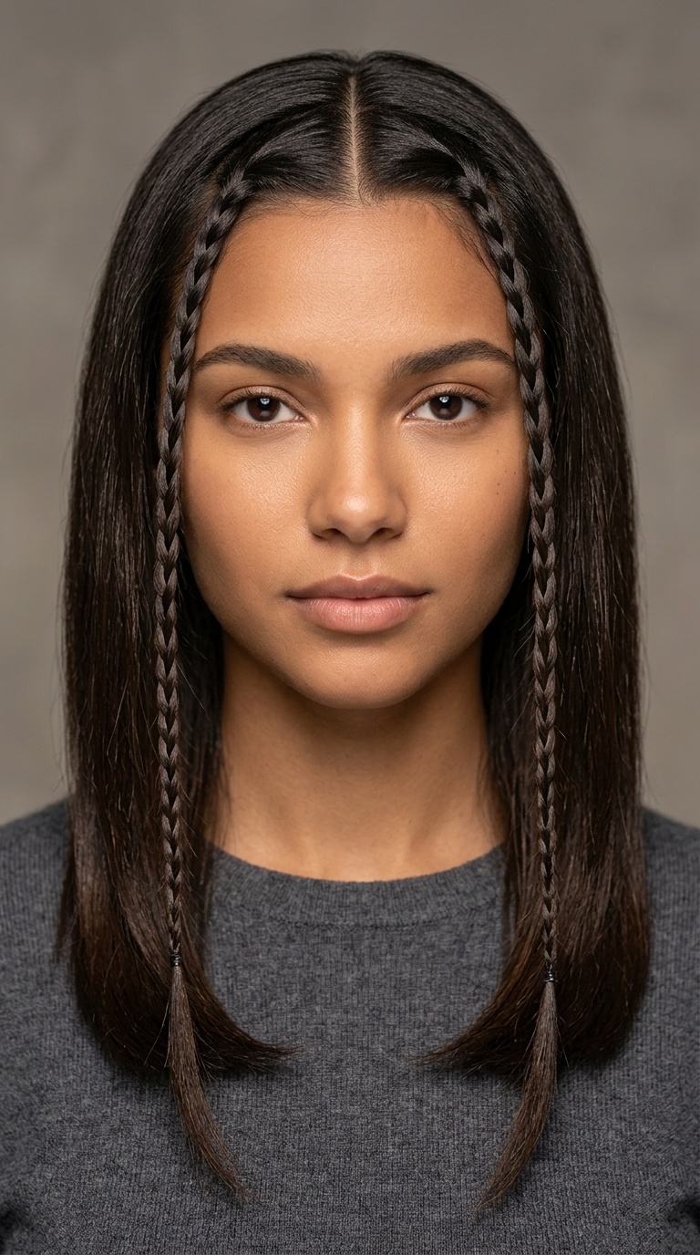 Accent Face-Framing Braids