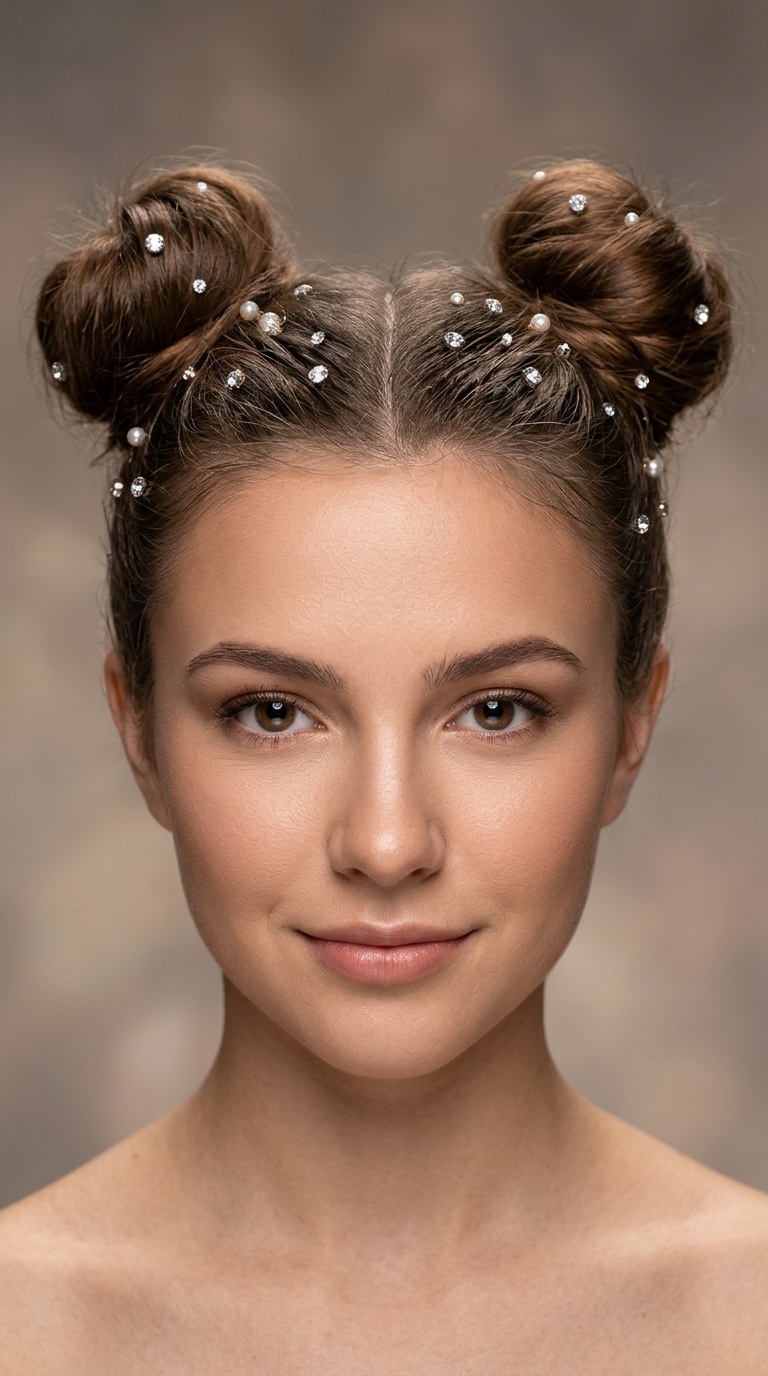 Accessorized Space Buns