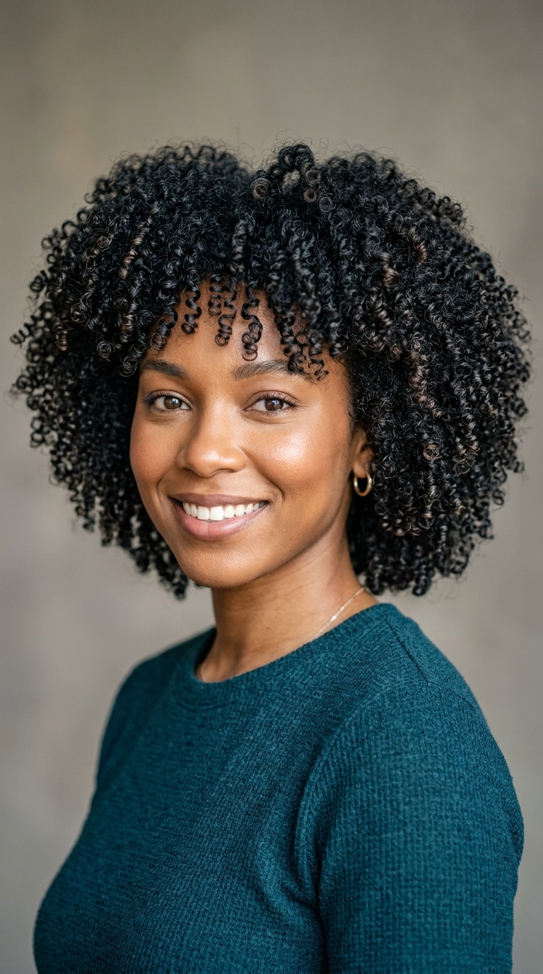 Afro-Inspired Tight Perm