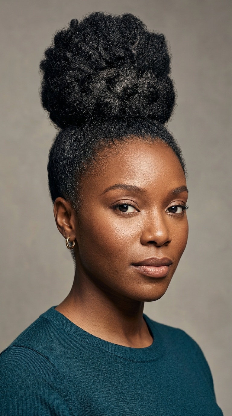 Afro Puff High Knot