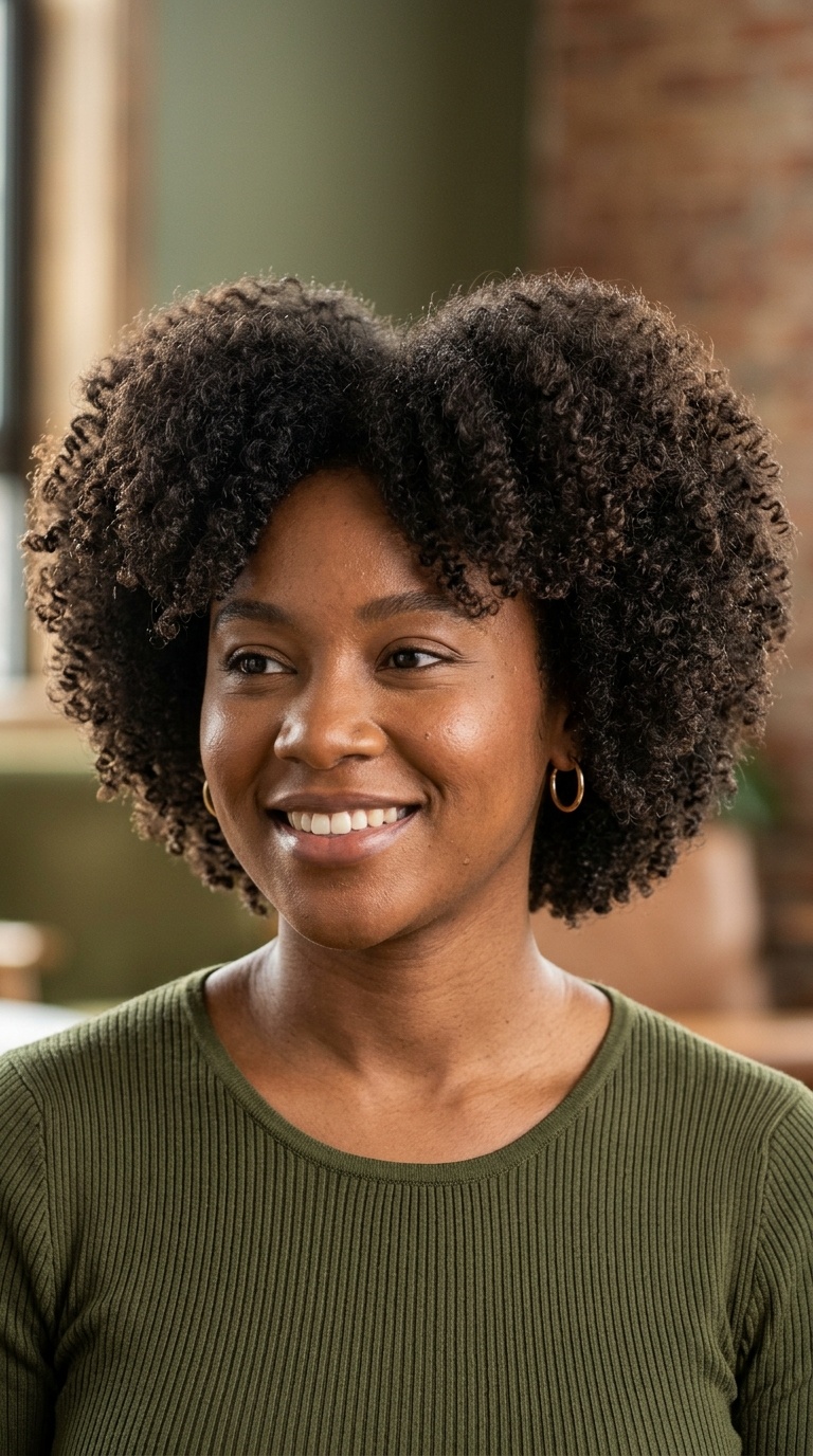 Afro-Textured Heart Shape