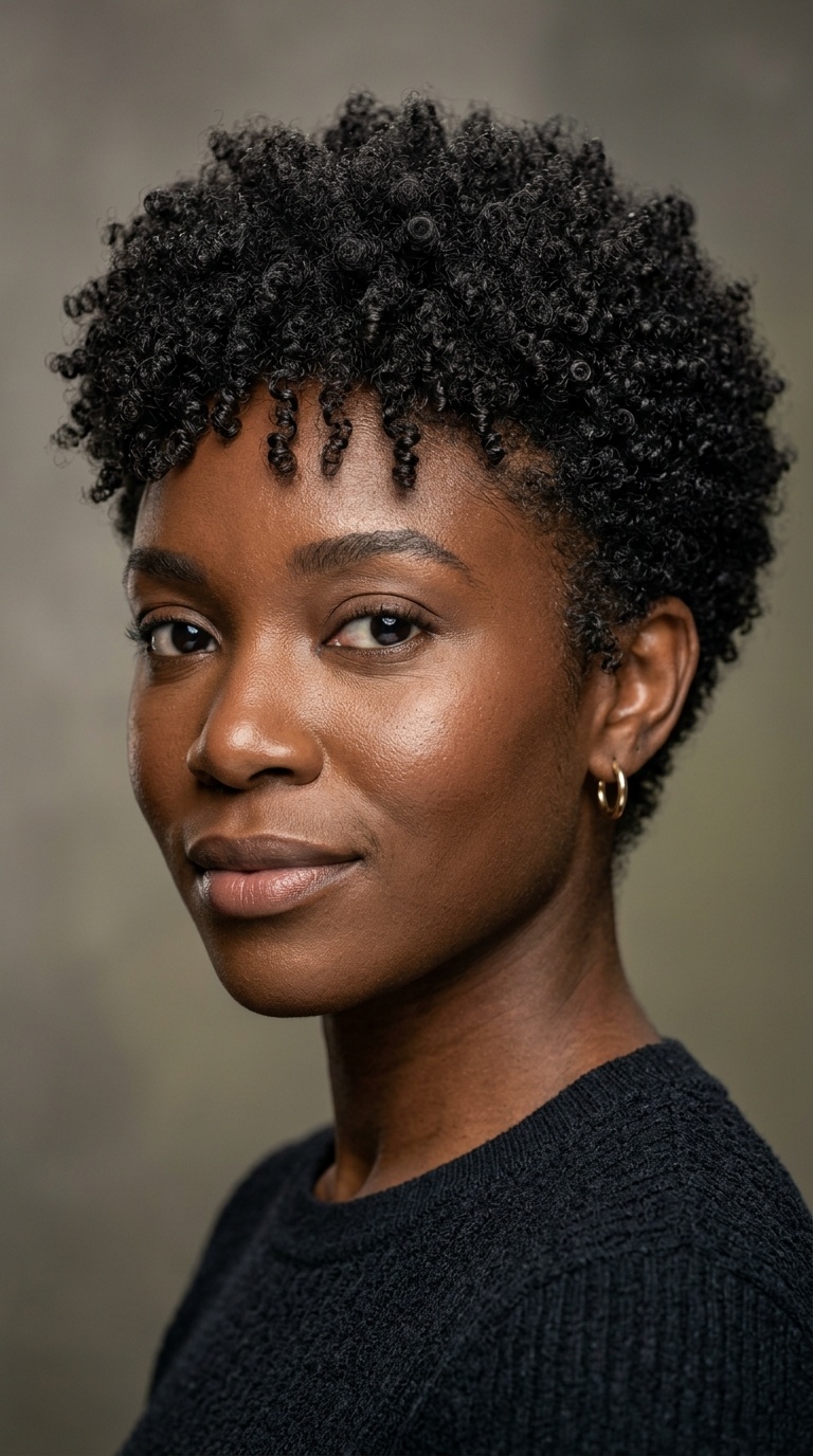 Afro-Textured Tapered Cut