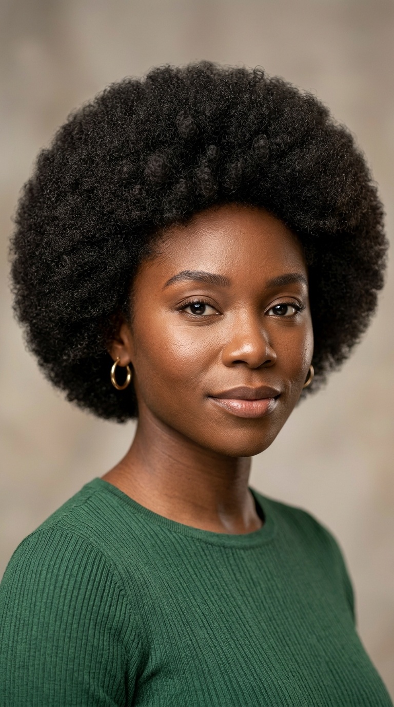 Afro with Rounded Shape