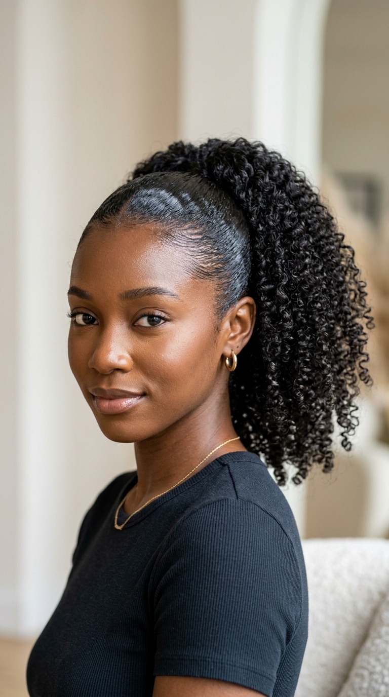 Aloe Vera Slicked-Back Ponytail