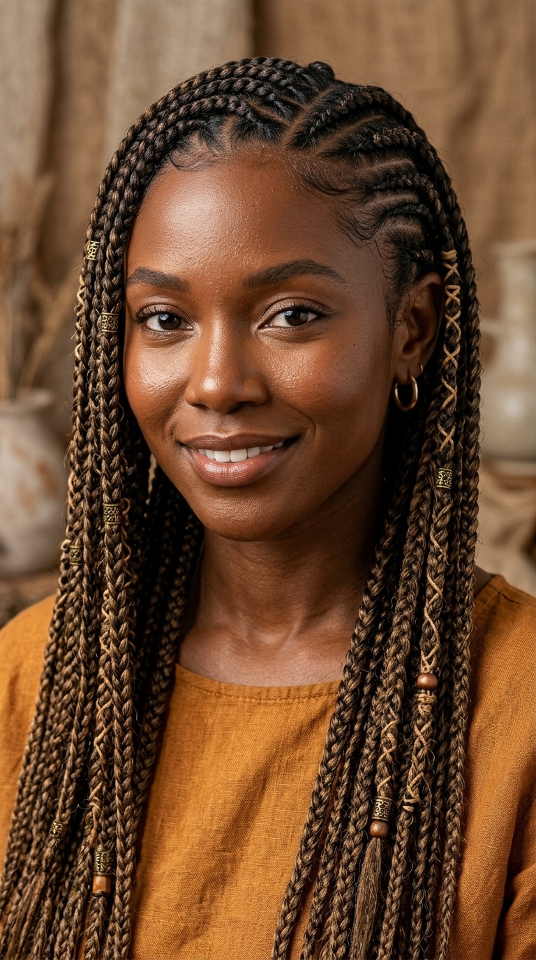 Ancient Grain Goddess Braids