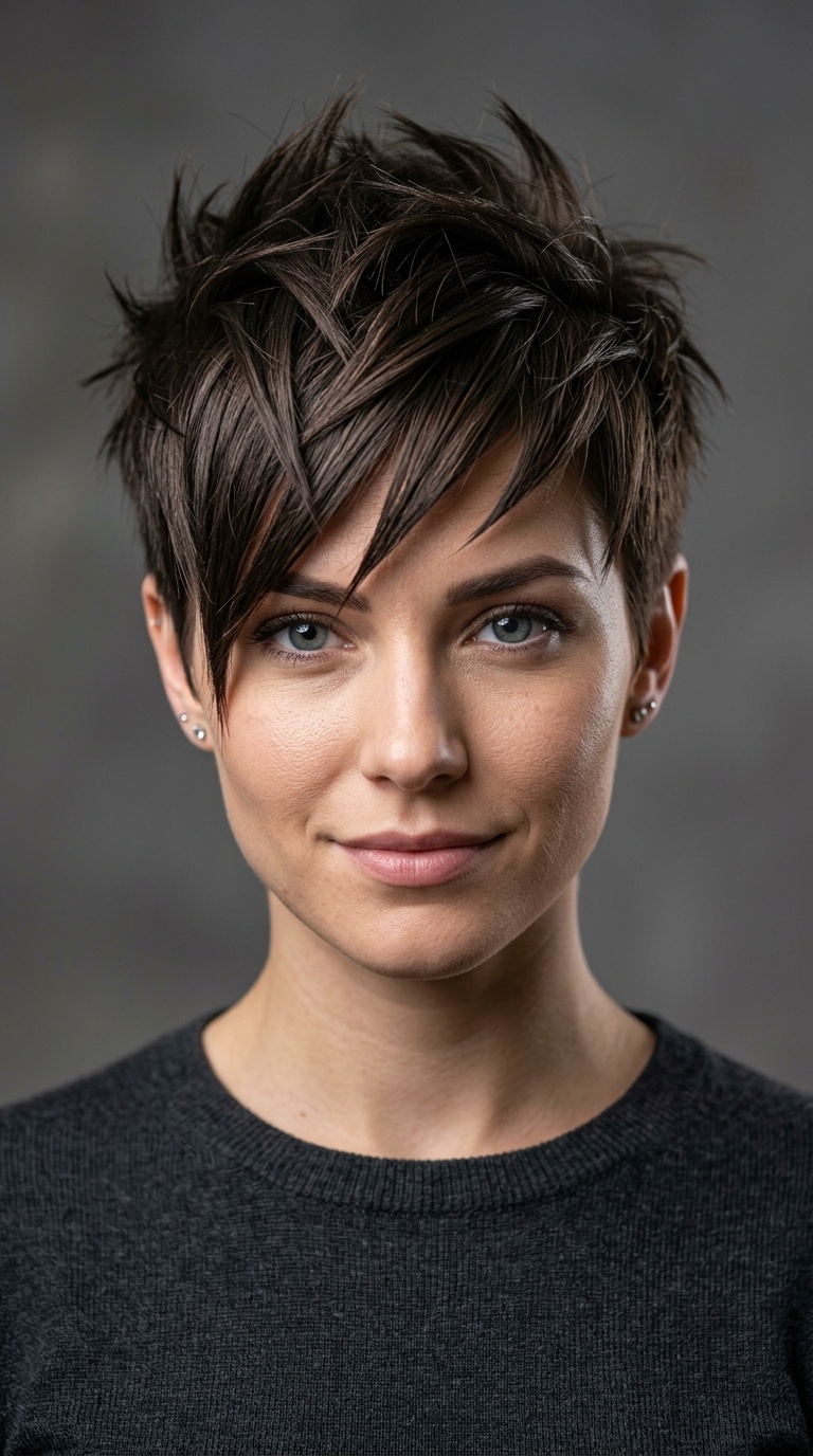 Angular Spiky Fringe