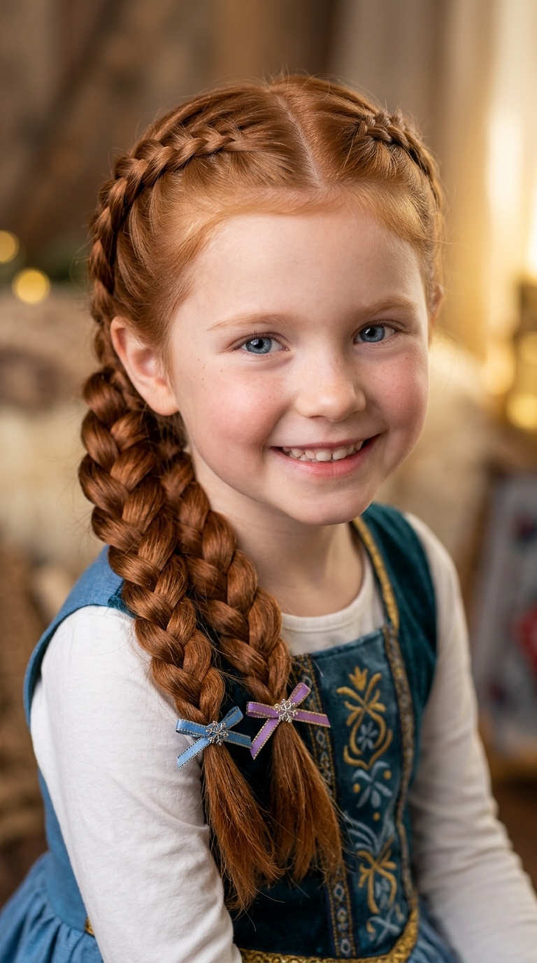 Anna’s Playful Double Braids