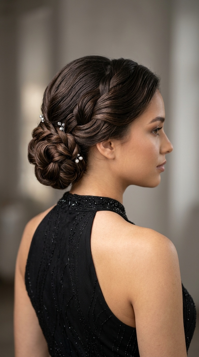 Architectural Low Chignon