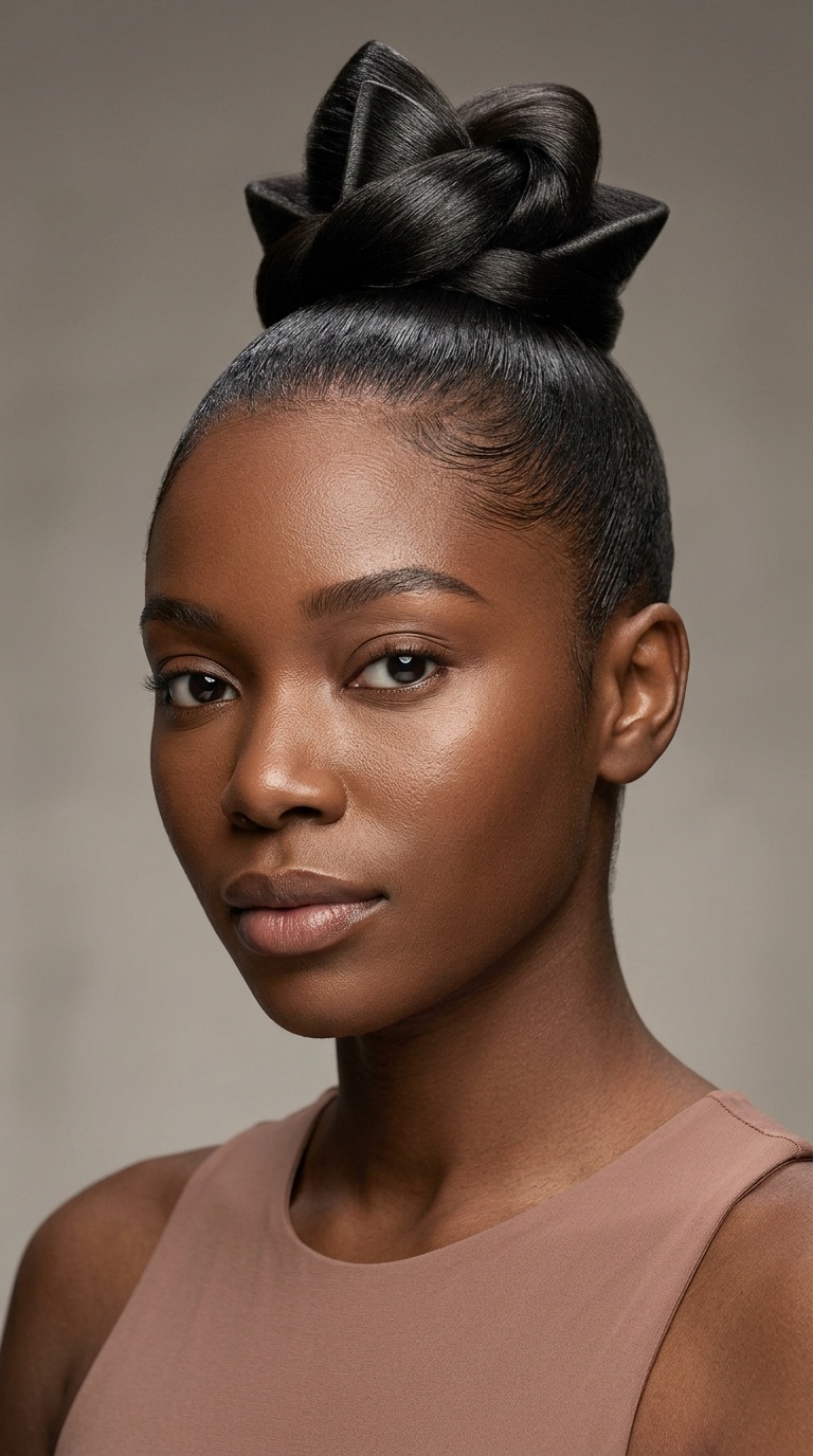 Architectural Top Knot with Sharp Edges