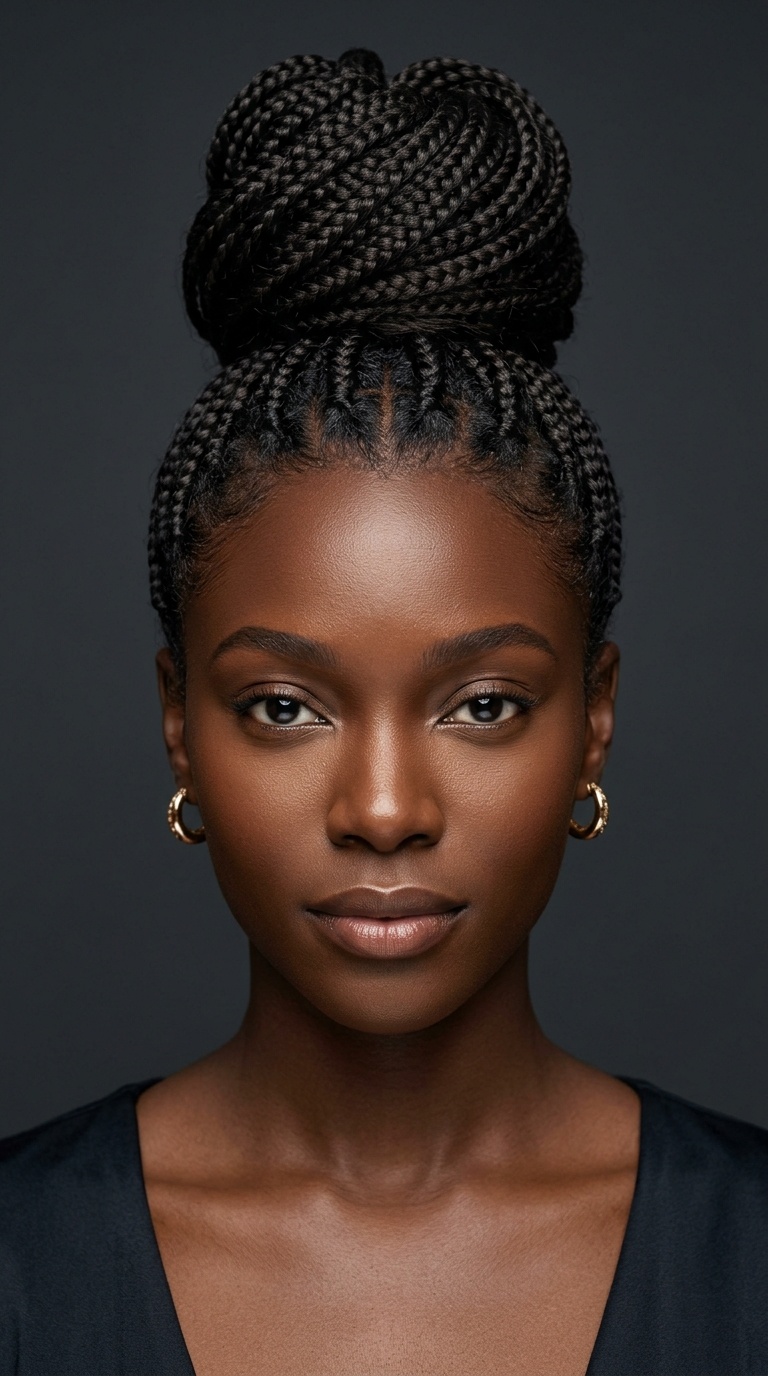 Artistic Swirl High Updo