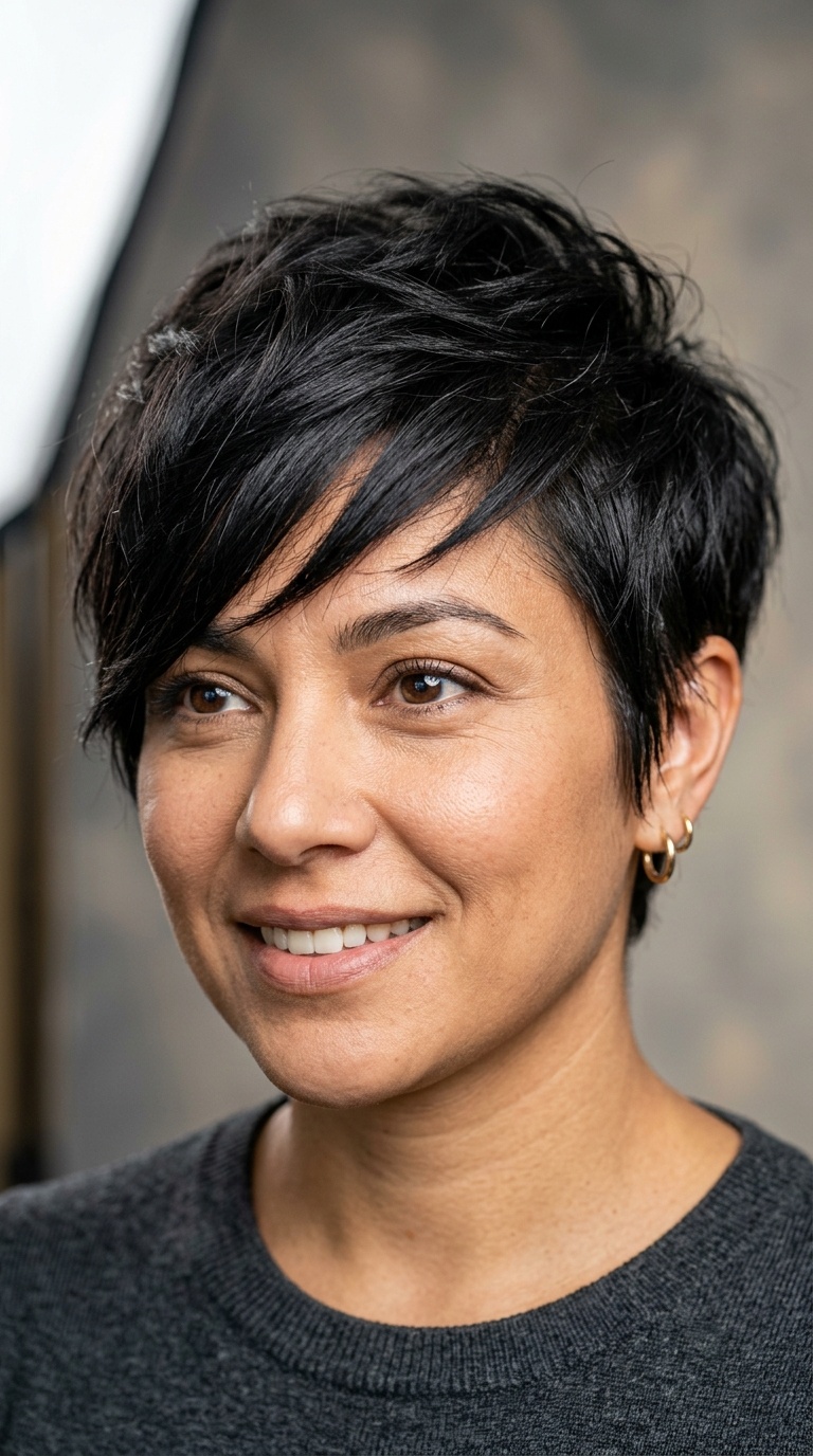 Asymmetric Pixie Cut