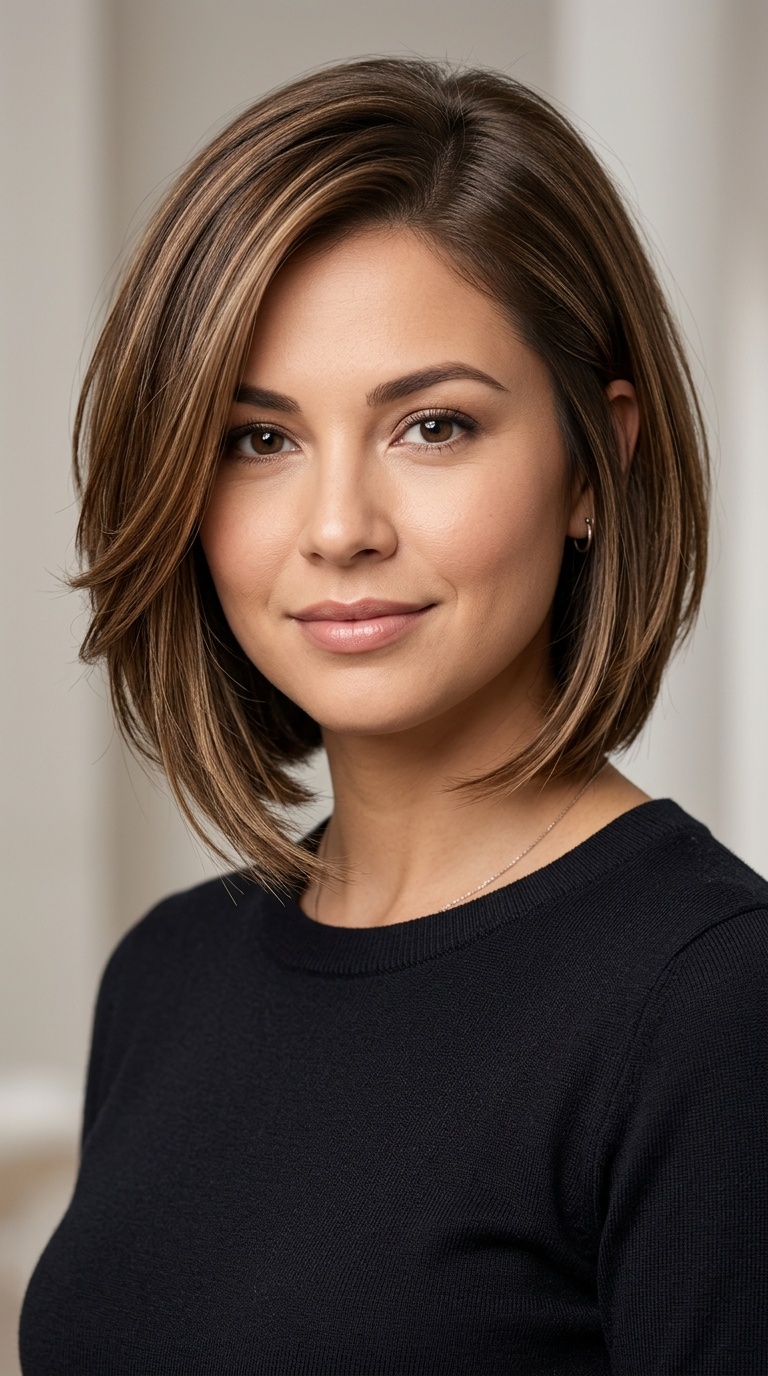 Asymmetrical Bob with Layered Ends