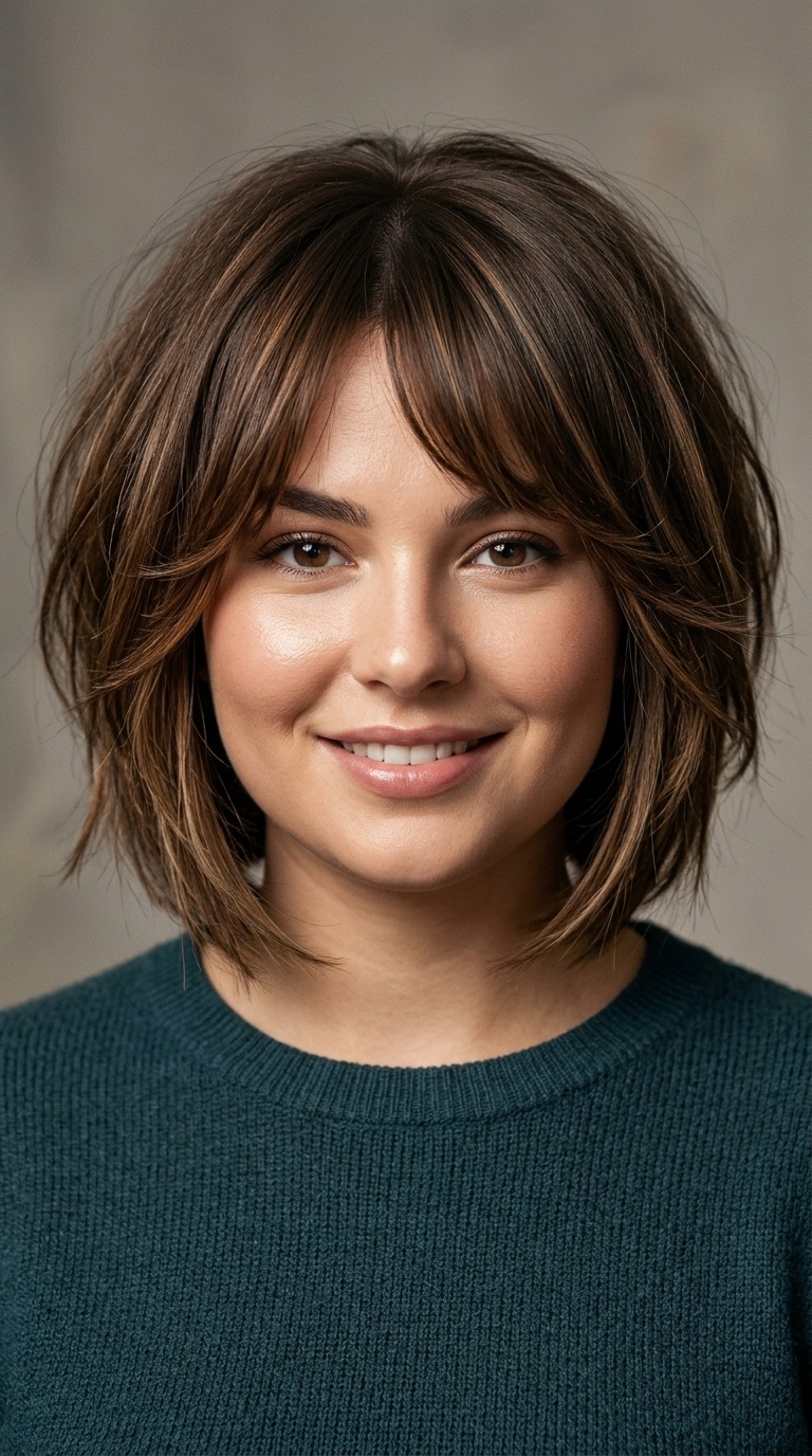 Asymmetrical Bob with Layering