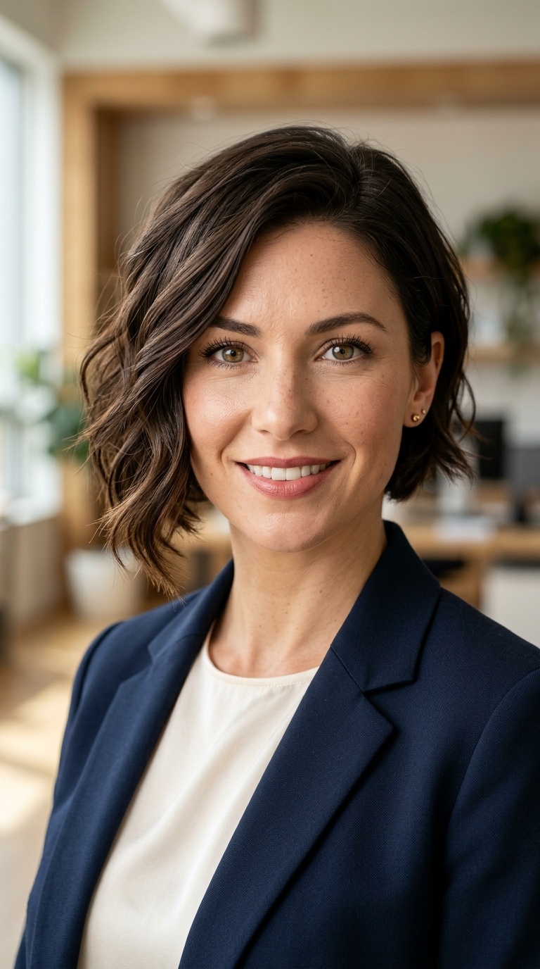 Asymmetrical Bob with Soft Waves