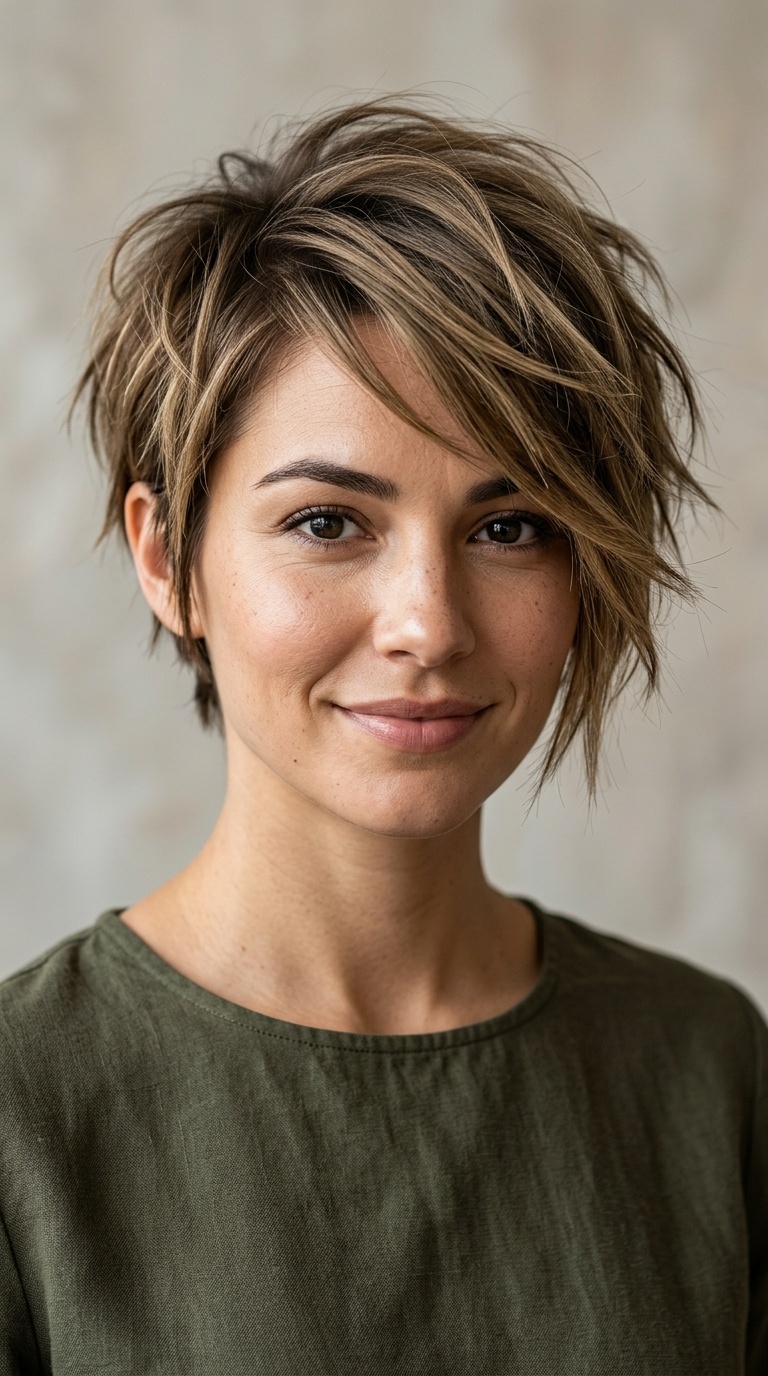Asymmetrical Choppy Cut