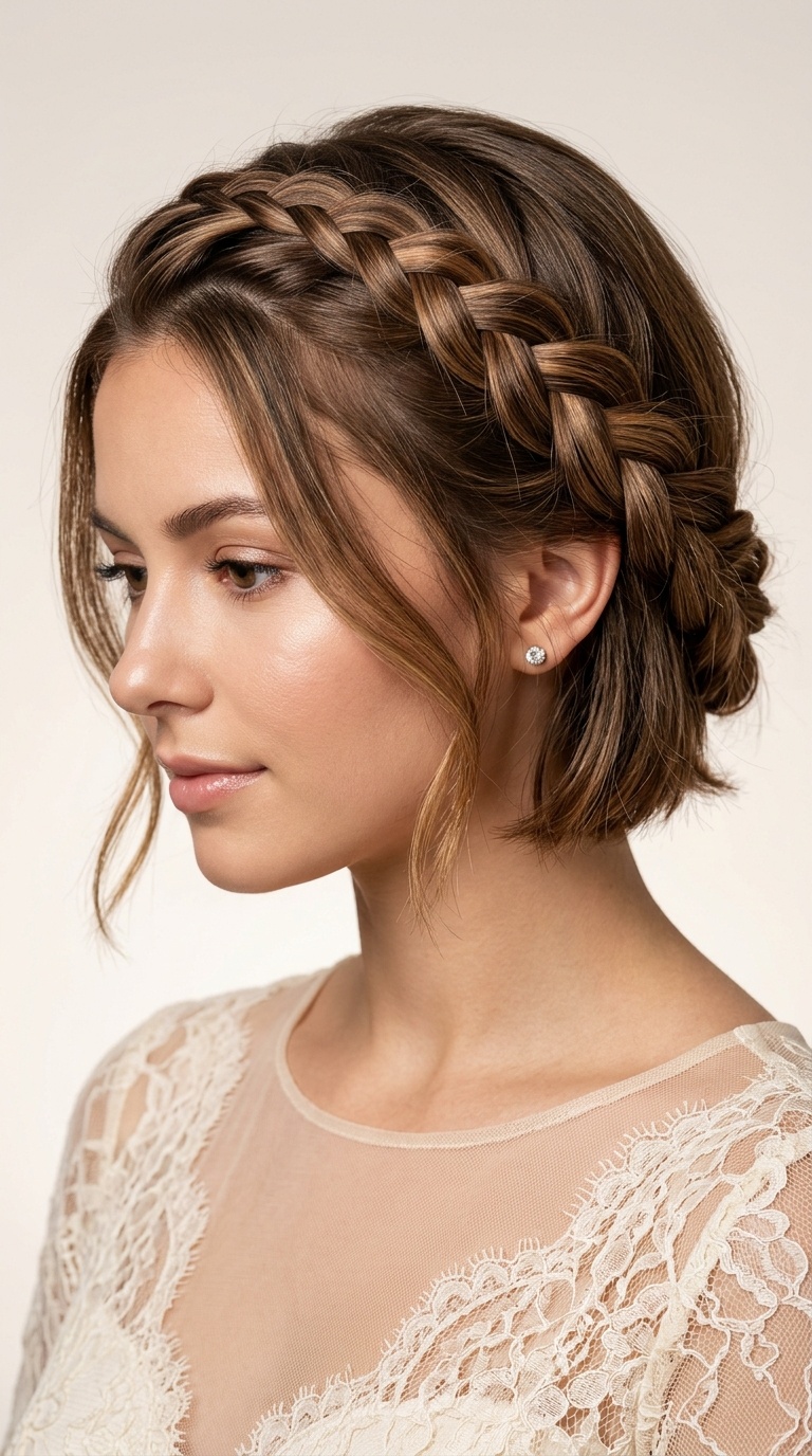 Asymmetrical Dutch Braid