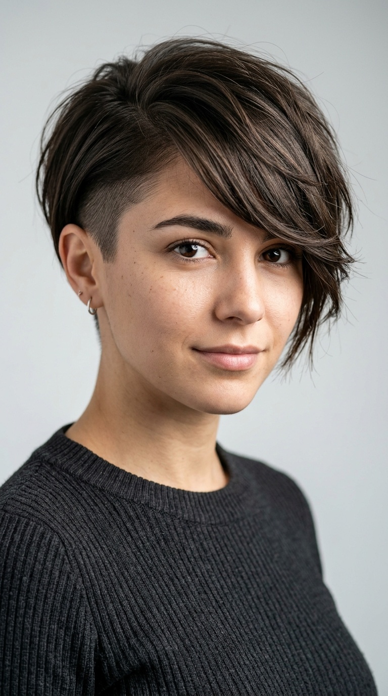 Asymmetrical Fringe with Undercut