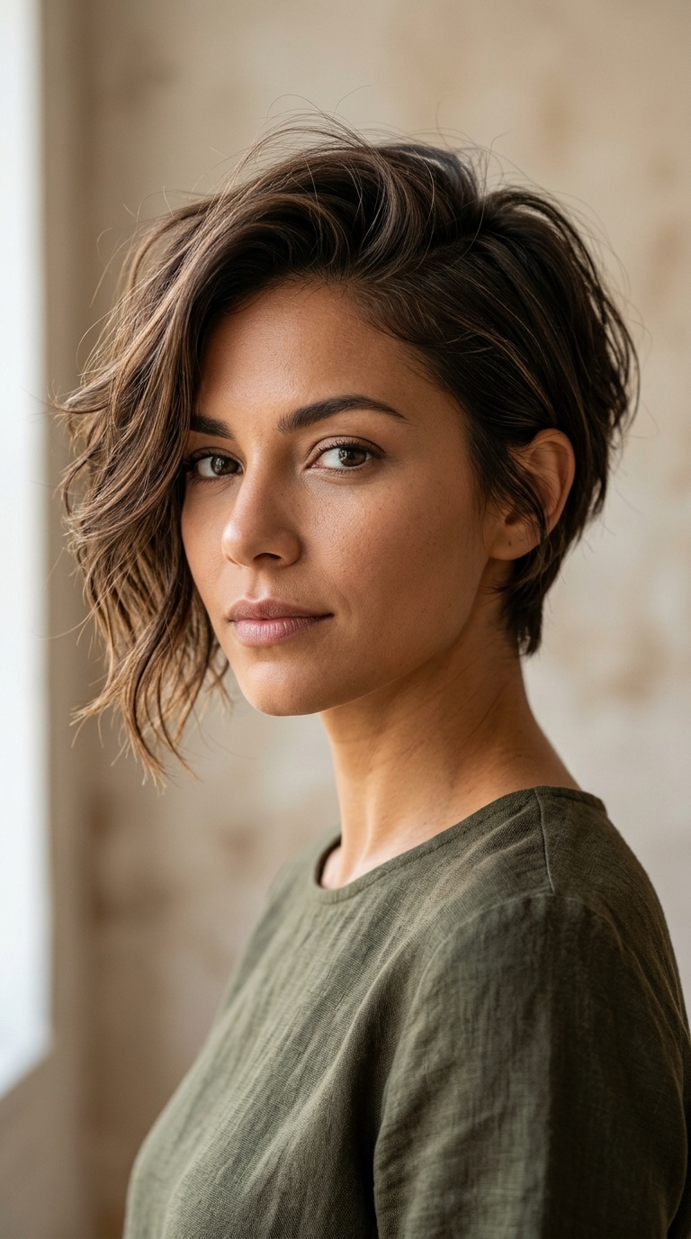 Asymmetrical Grown-Out Pixie