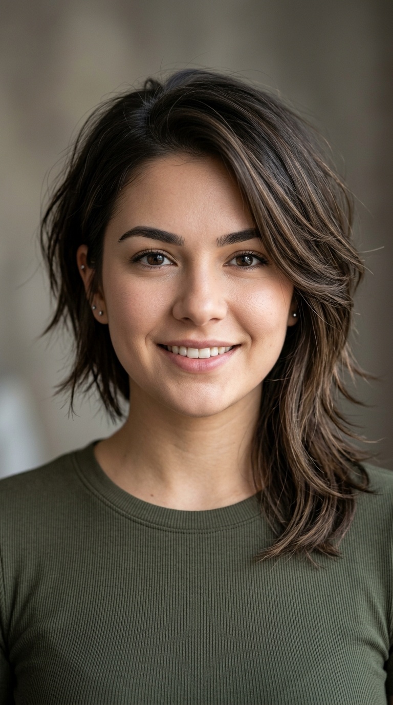 Asymmetrical Layered Cut