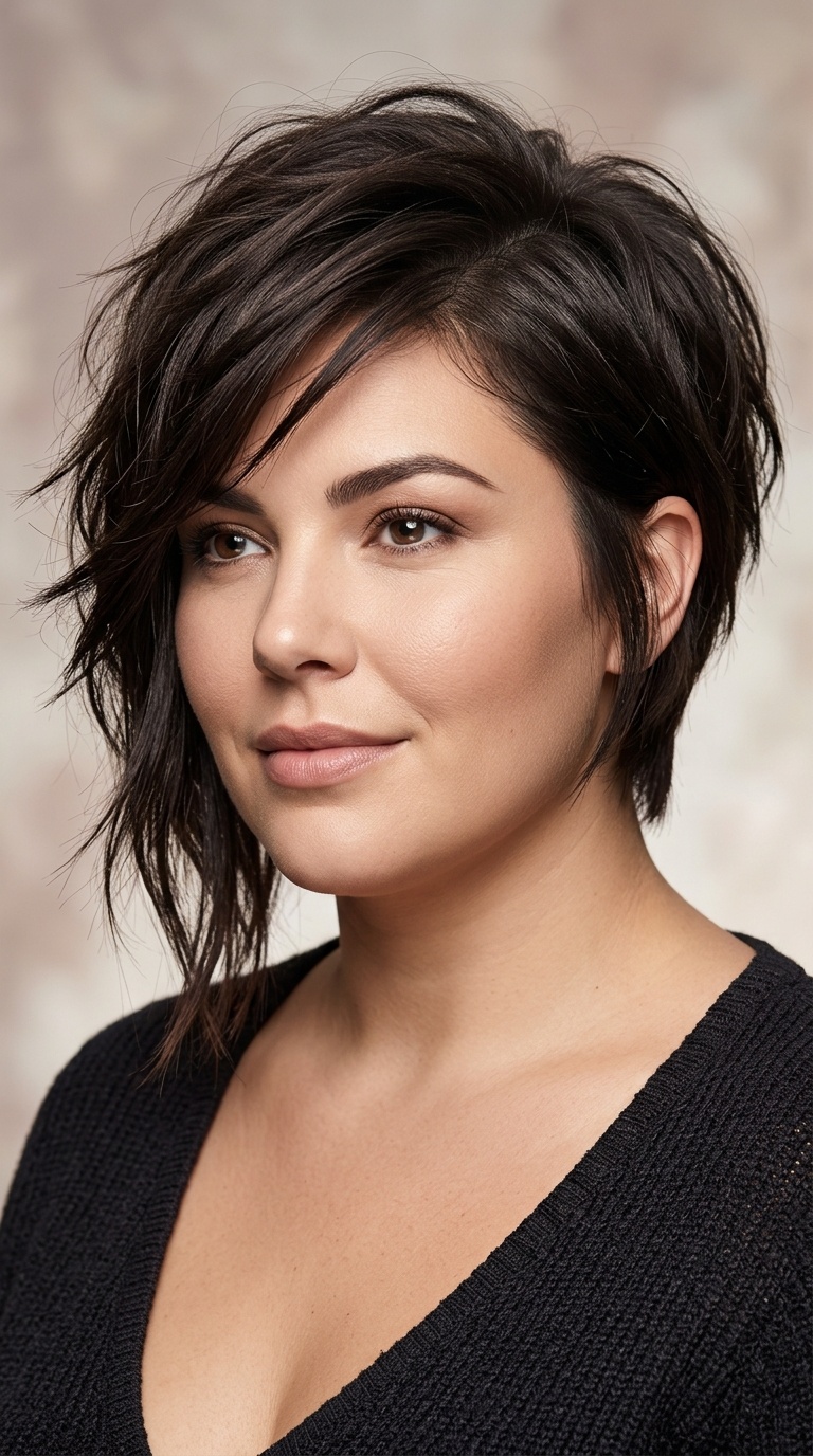 Asymmetrical Layered Cut