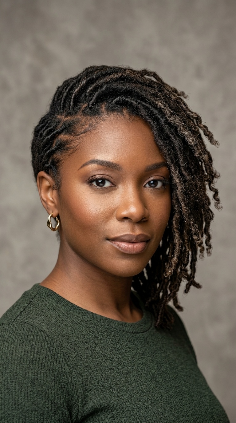 Asymmetrical Loc Cut