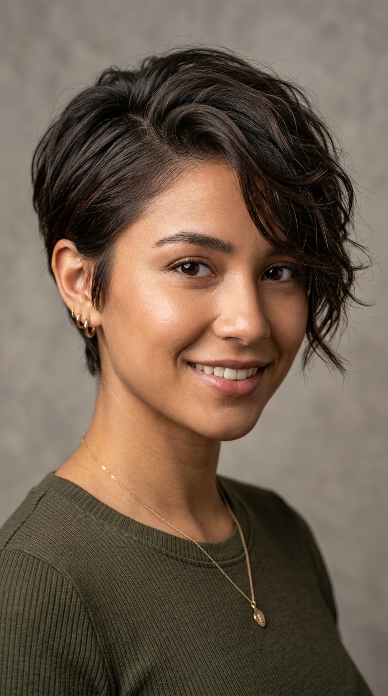 Asymmetrical Long Pixie