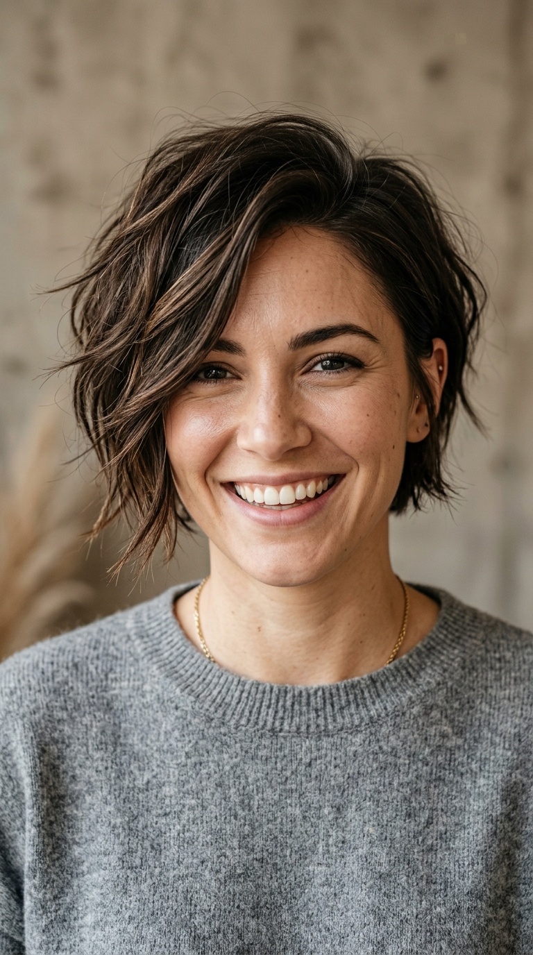 Asymmetrical Messy Cut