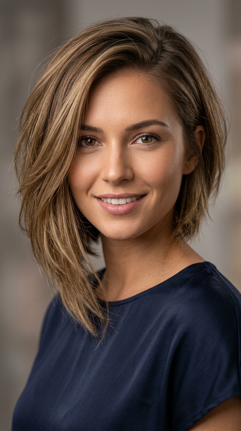 Asymmetrical Mid-Length Cut
