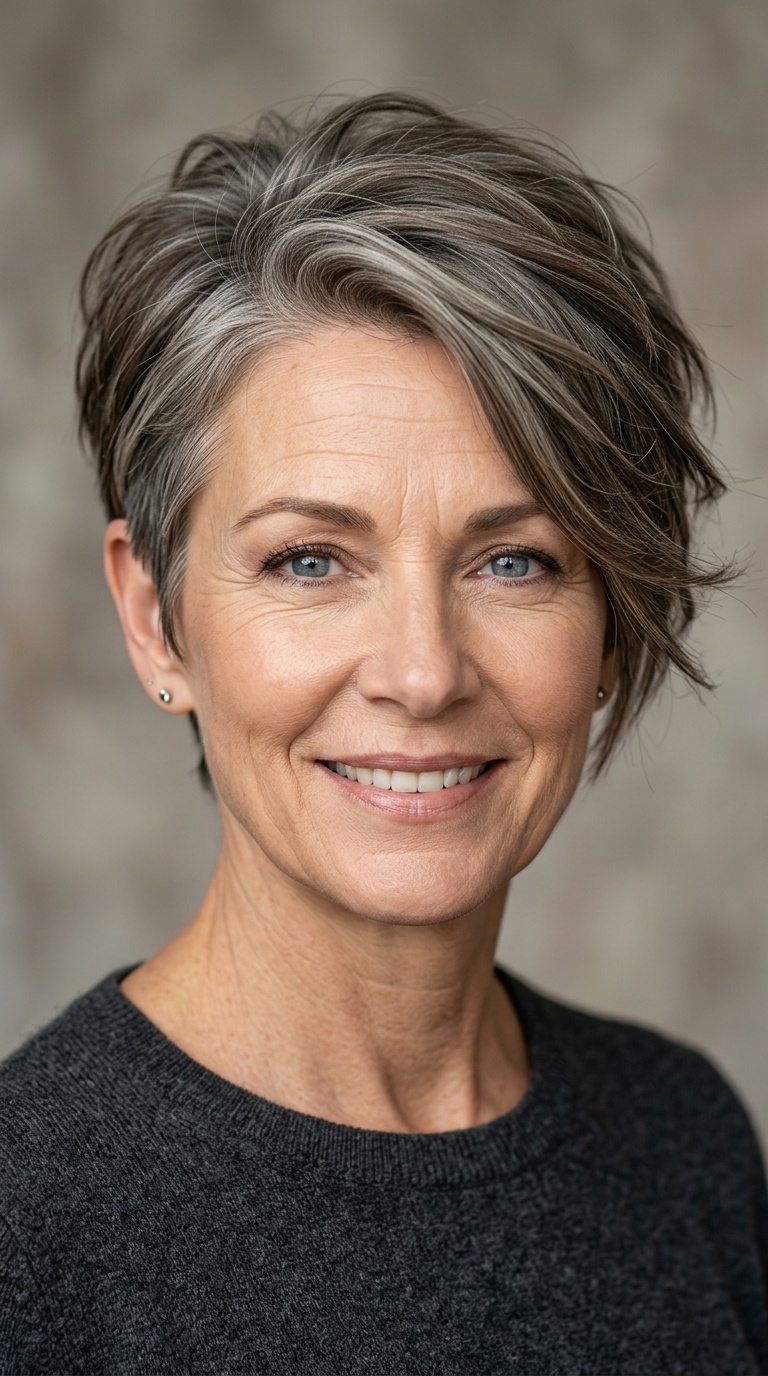 Asymmetrical Pixie Cut