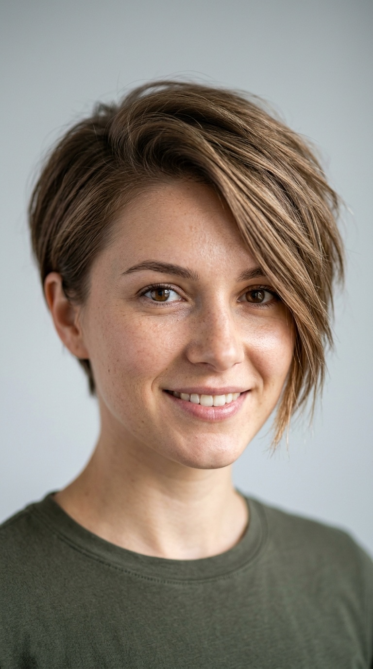 Asymmetrical Pixie Cut