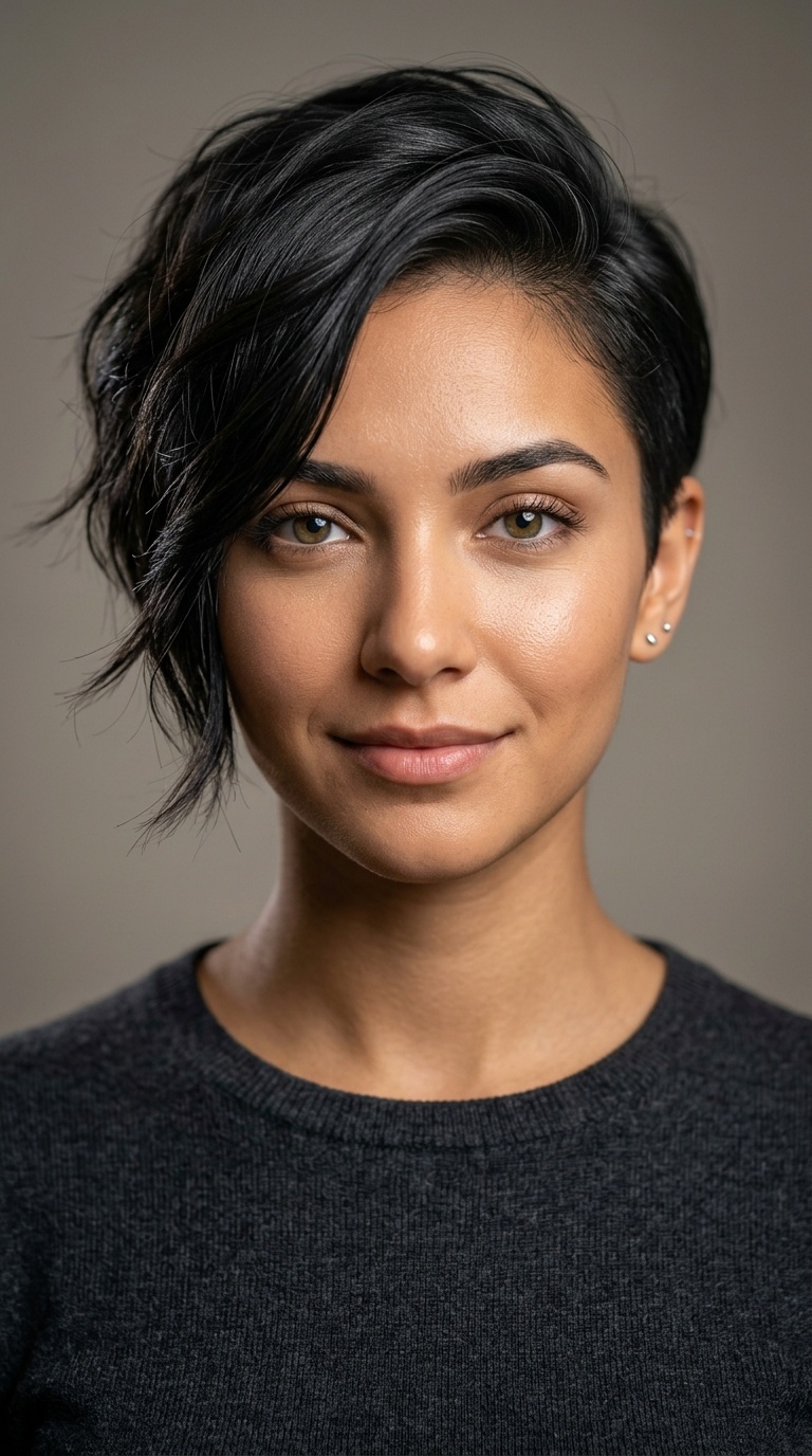 Asymmetrical Pixie Cut