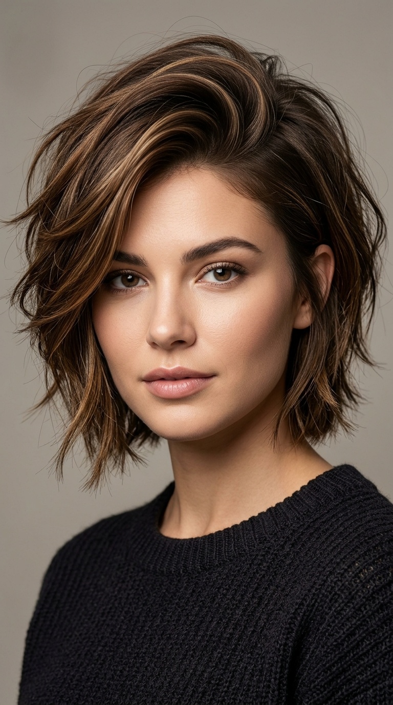 Asymmetrical Shag with Root Lift