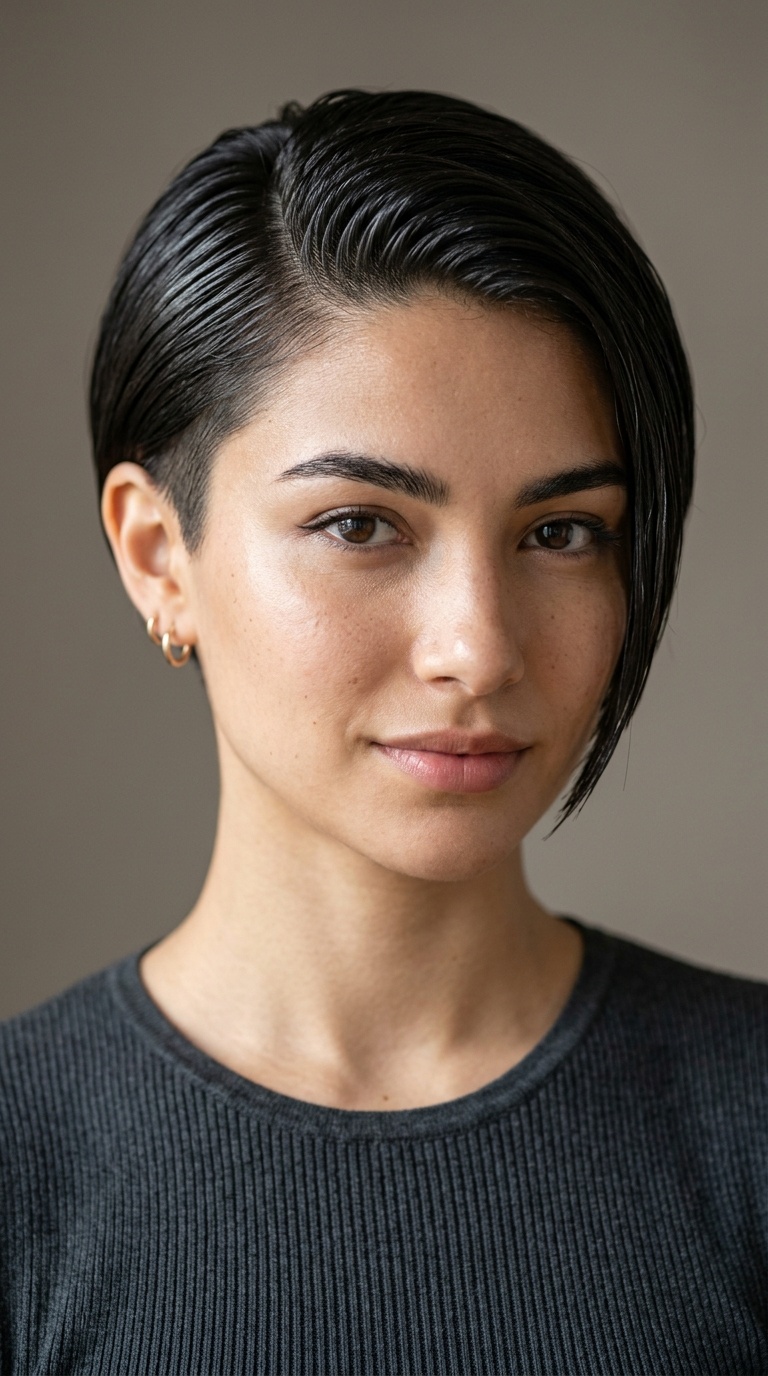 Asymmetrical Sleek Crop