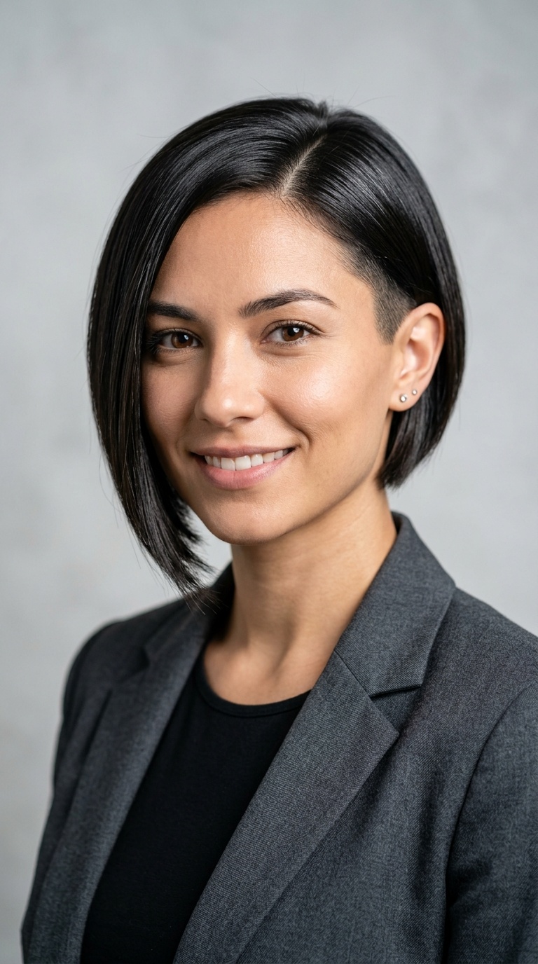 Asymmetrical Sleek Cut