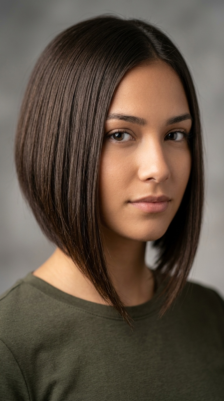 Asymmetrical Straight Cut