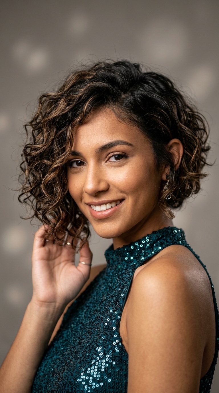 Asymmetrical Textured Bob