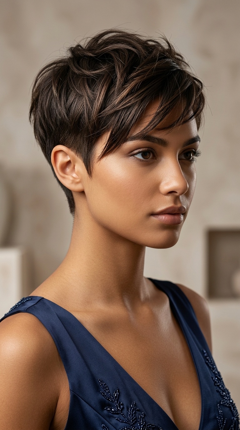 Asymmetrical Textured Crop