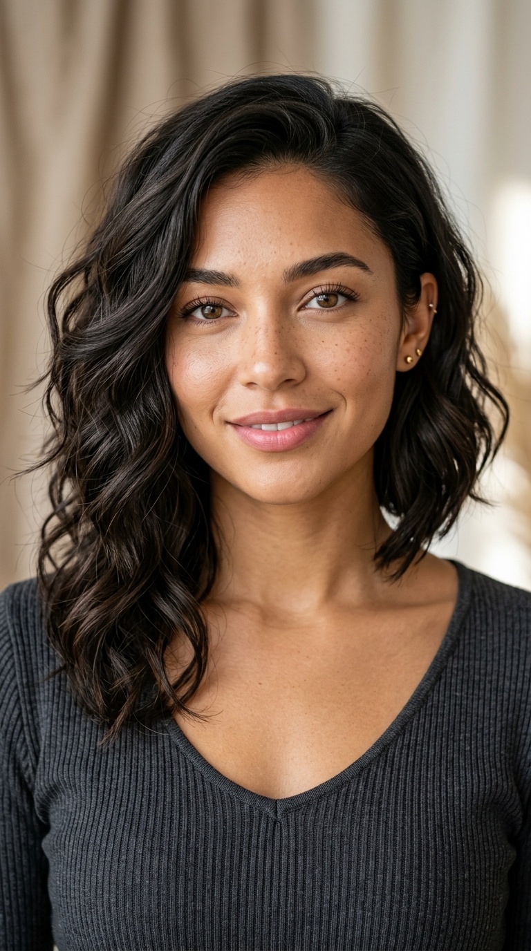 Asymmetrical Wavy Lob