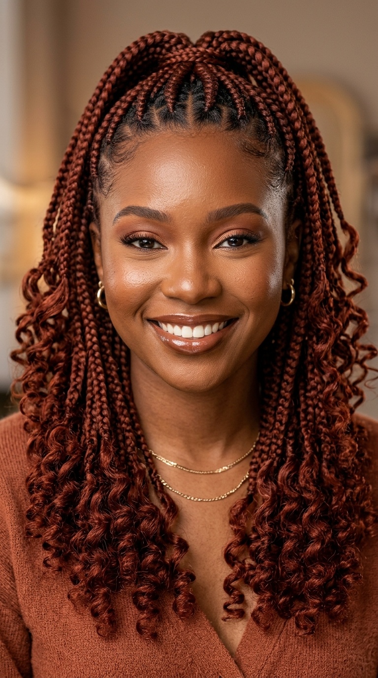 Auburn Goddess Braids