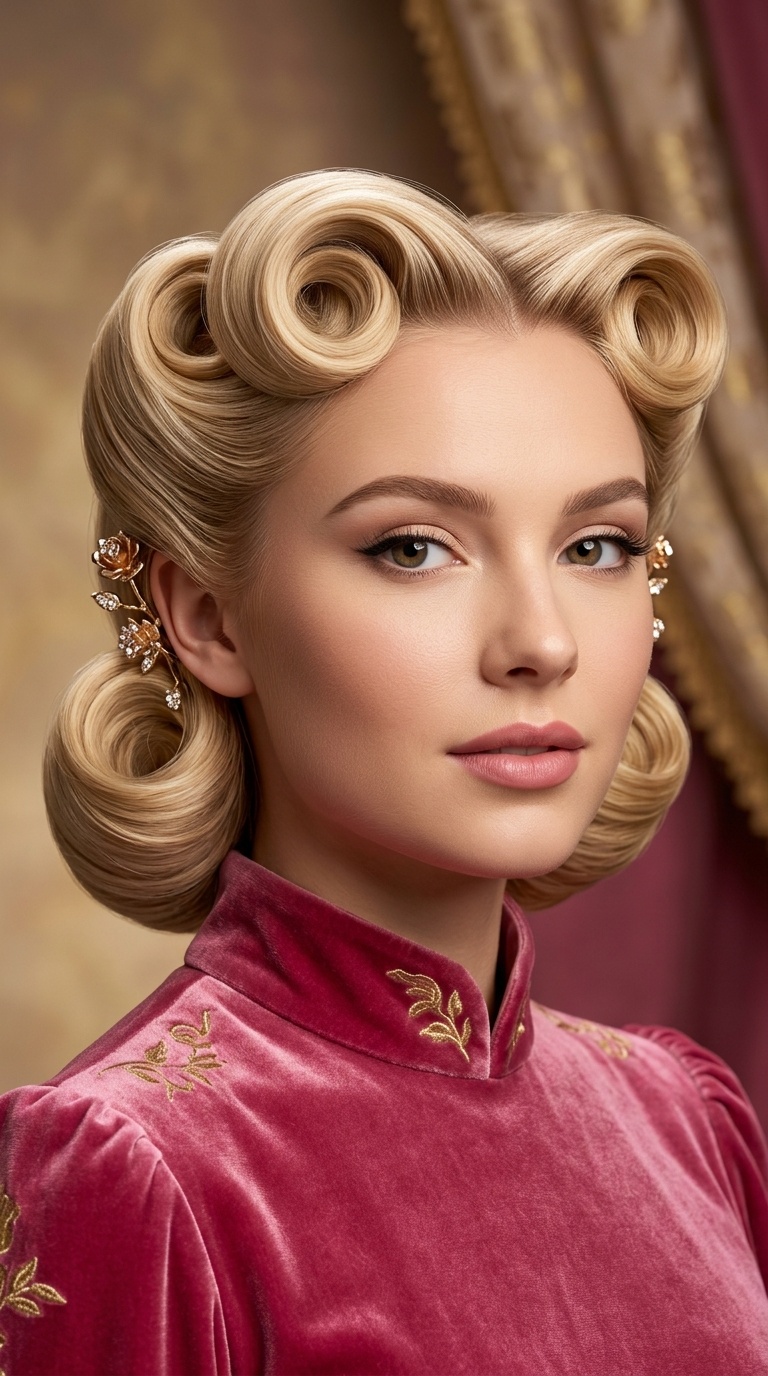 Aurora’s Vintage Victory Rolls