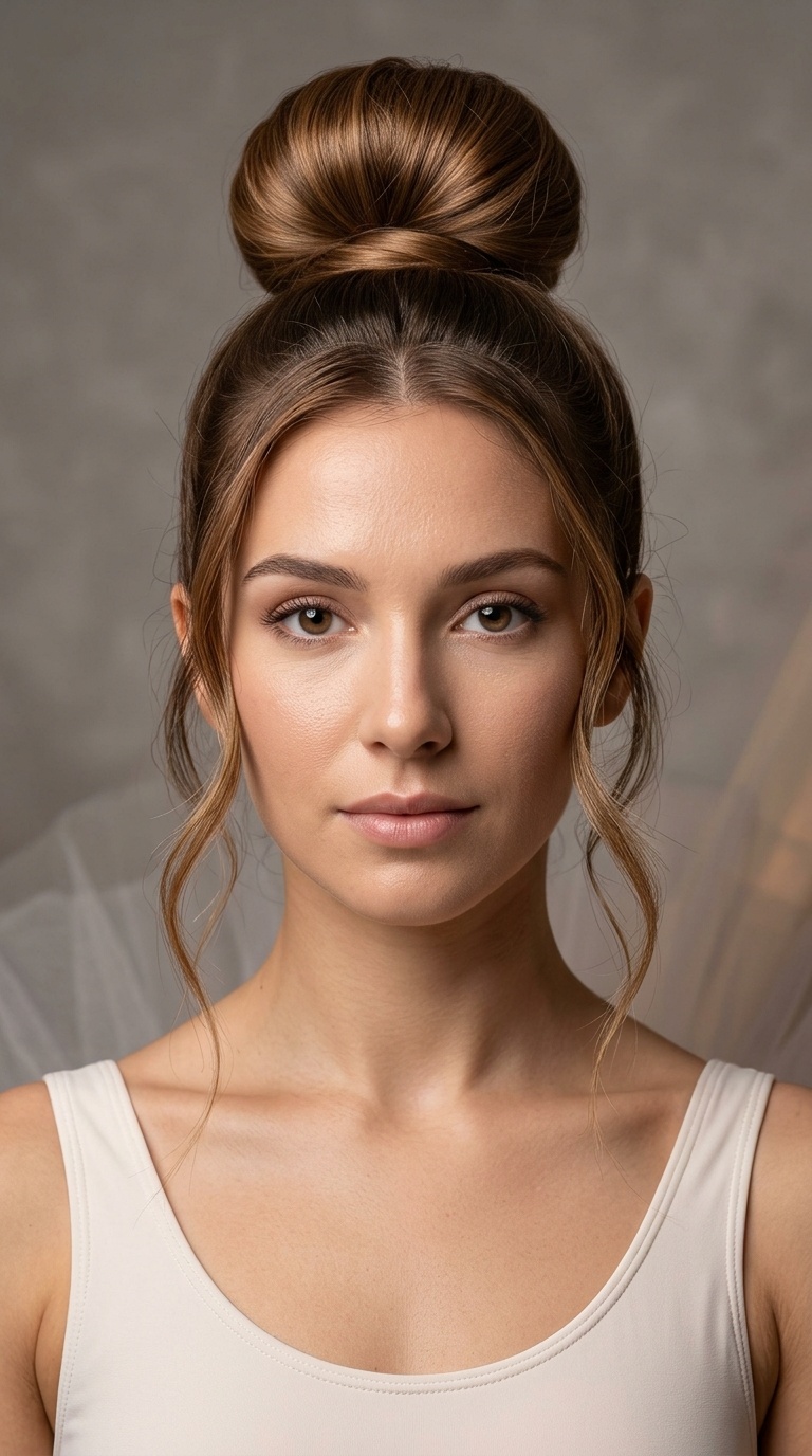 Ballerina Bun with Tendrils