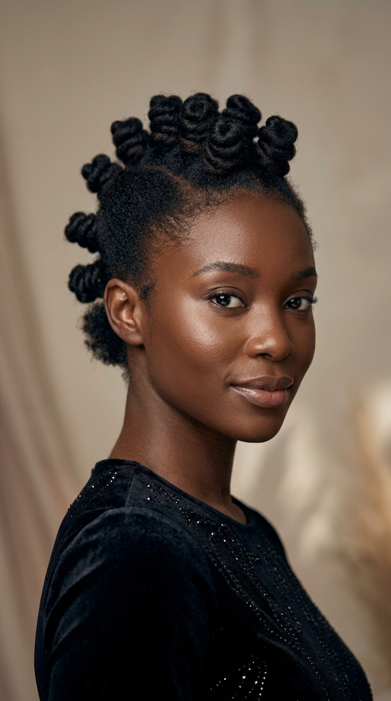 Bantu Knot Mohawk