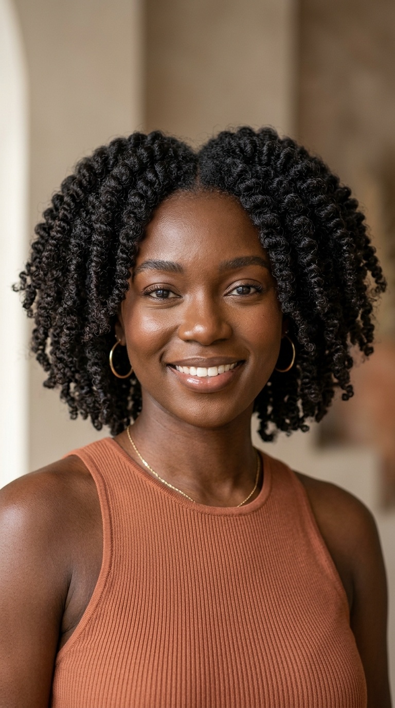 Bantu Knot Out Bob