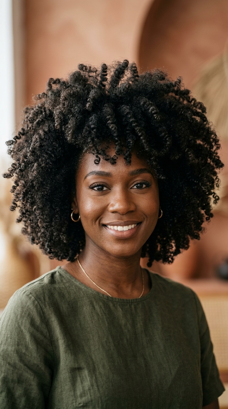 Bantu Knot-Out with Max Volume
