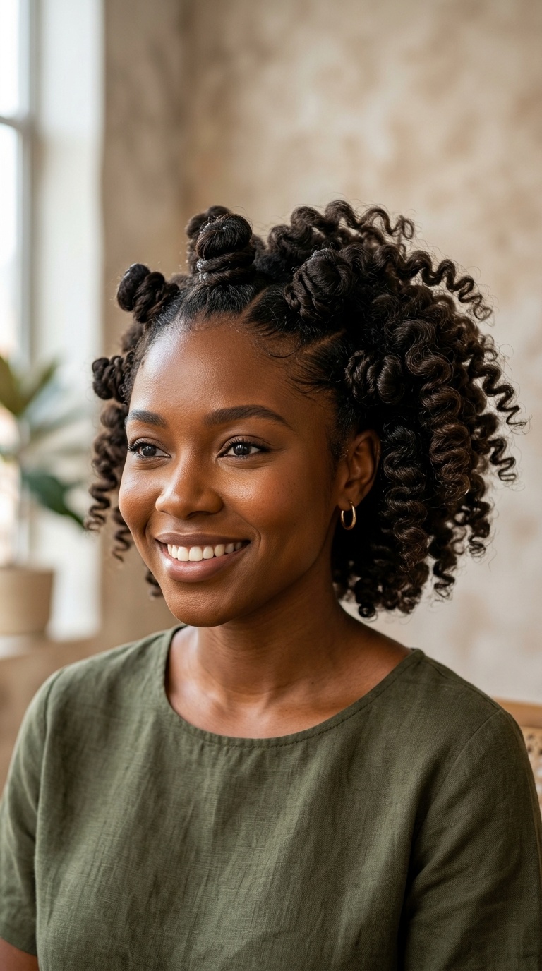 Bantu Knot-Roller Hybrid
