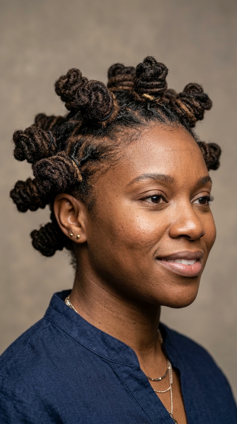 Bantu Knotted Loc Crown