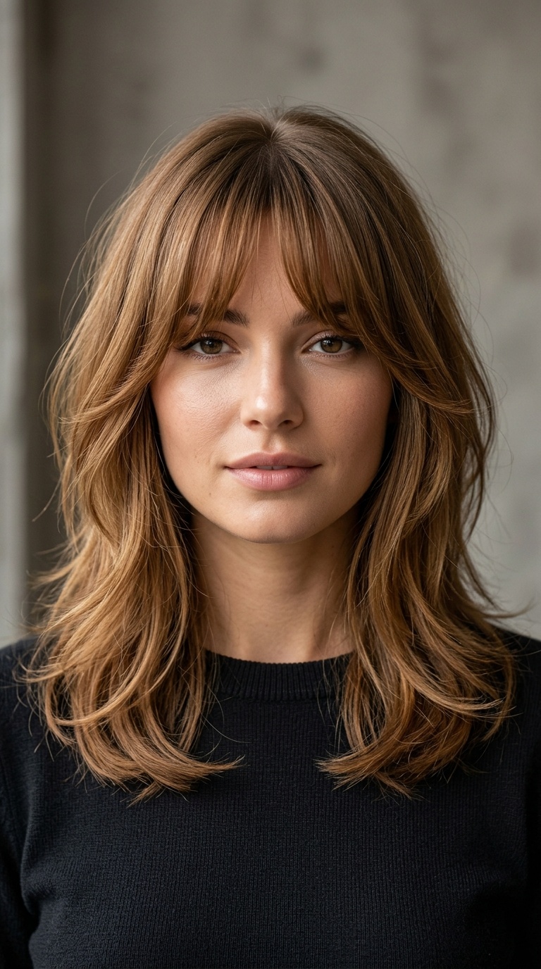 Bardot Bangs with Graduated Layers